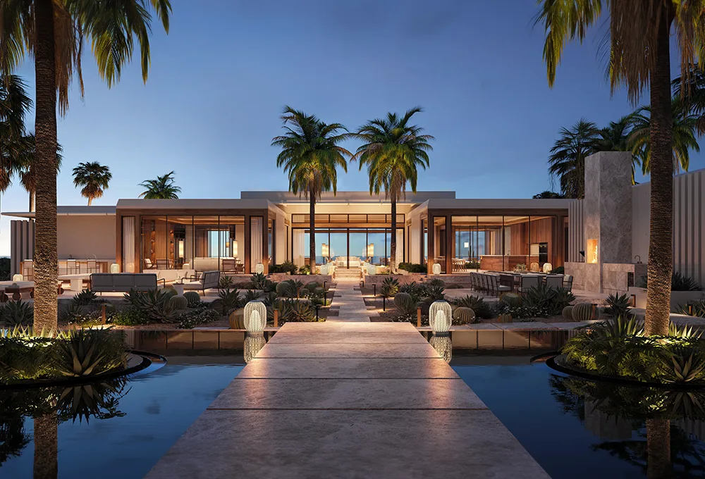 Amanvari beachfront villa with private pool overlooking the Sea of Cortez